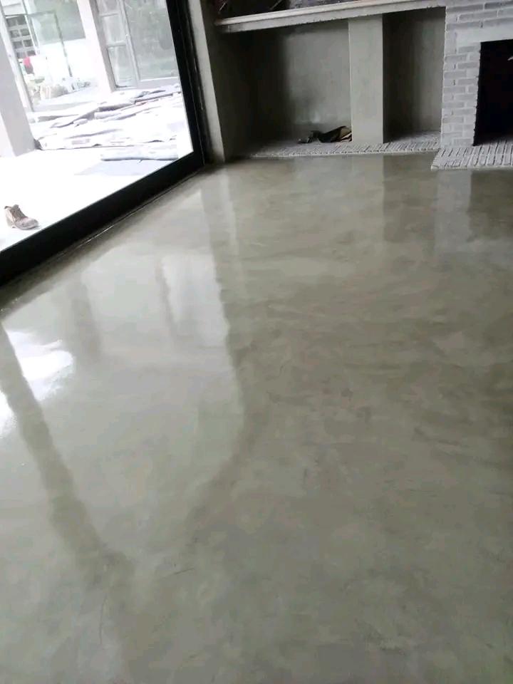 Close-up of a colour screed surface
